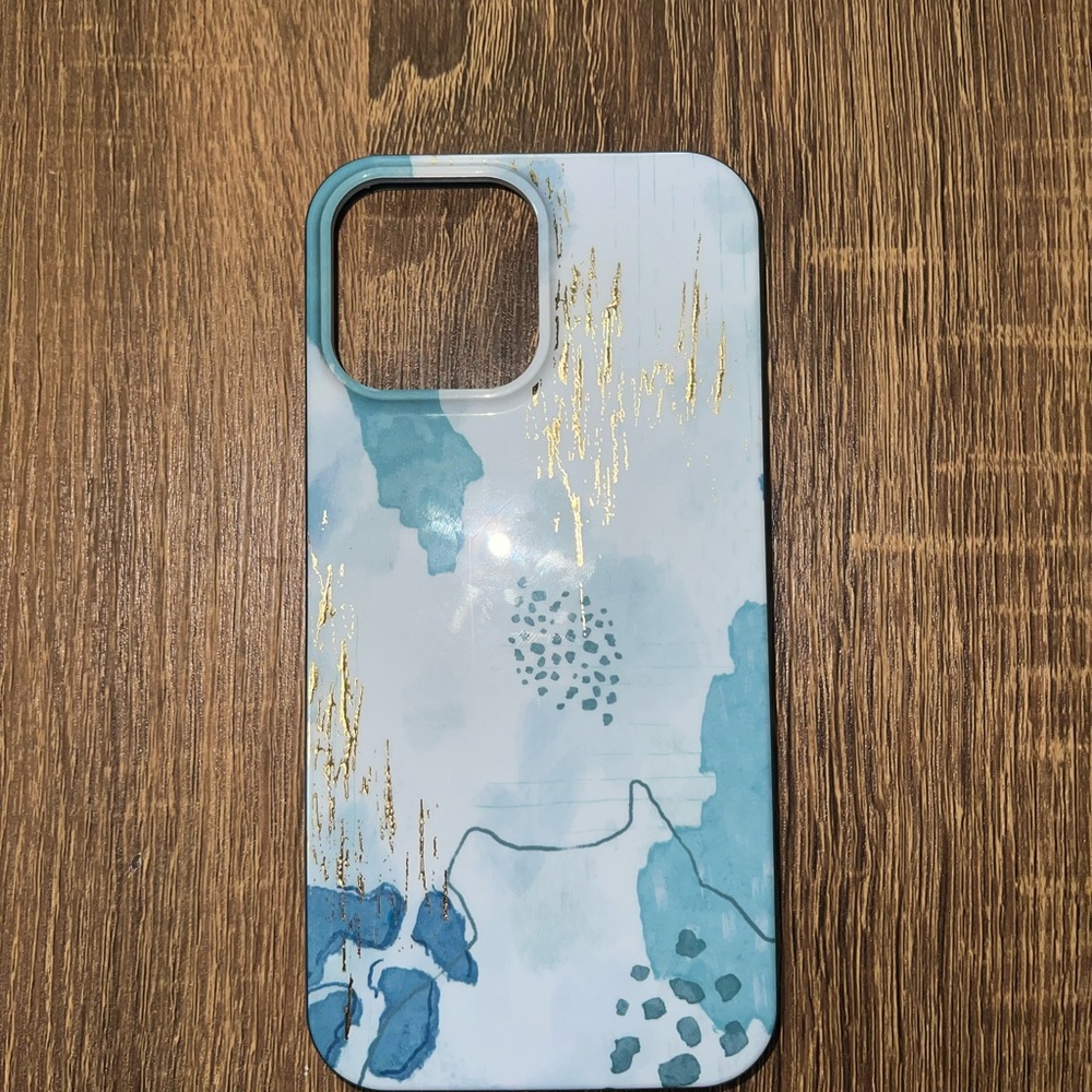 Stylish Blue and Gold Phone Case
